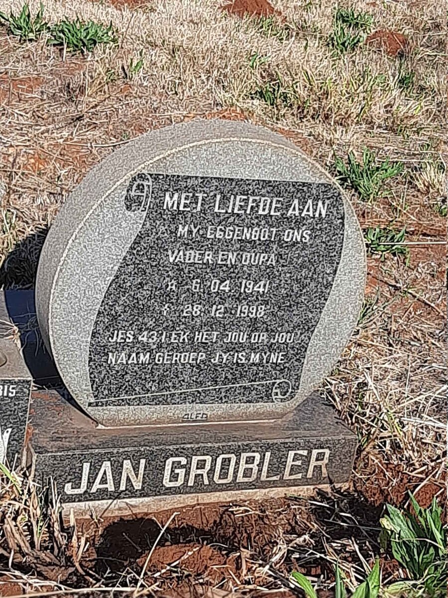 GROBLER Jan 1941-1998
