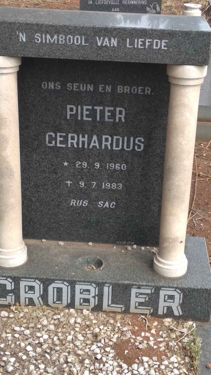 GROBLER Pieter Gerhardus 1960-1983