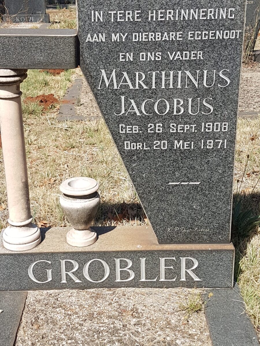 GROBLER Marthinus Jacobus 1908-1971