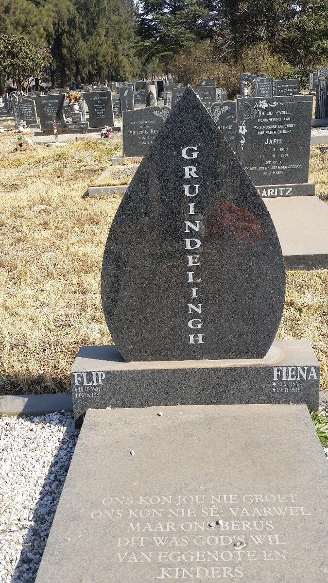 GRUINDELINGH Flip 1931-1981 &amp; Fiena 1935-2015