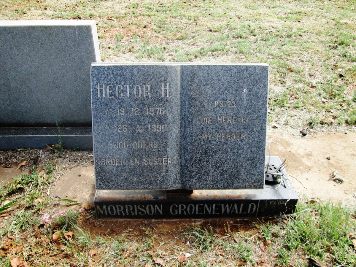 GROENEWALD Hector H., MORRISON 1976-1990