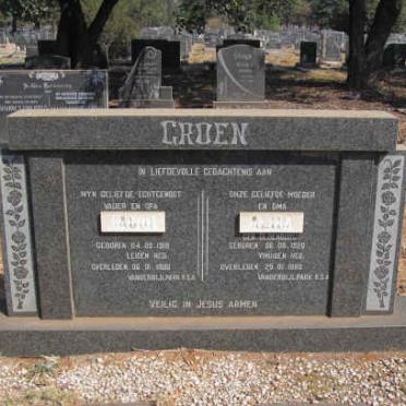 GROEN Jacob 1918-1980 &amp; Alida OLDENBURG 1920-1980