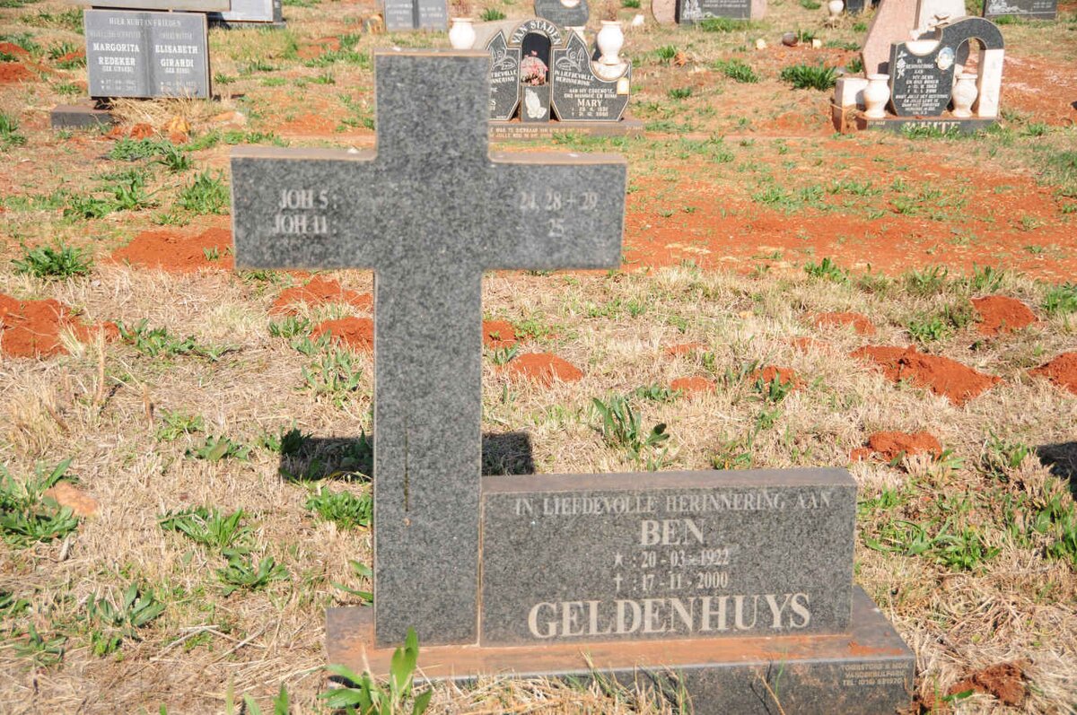 GELDENHUYS Ben 1922-2000