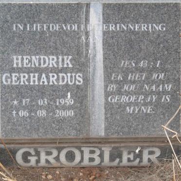 GROBLER Hendrik Gerhardus 1959-2000