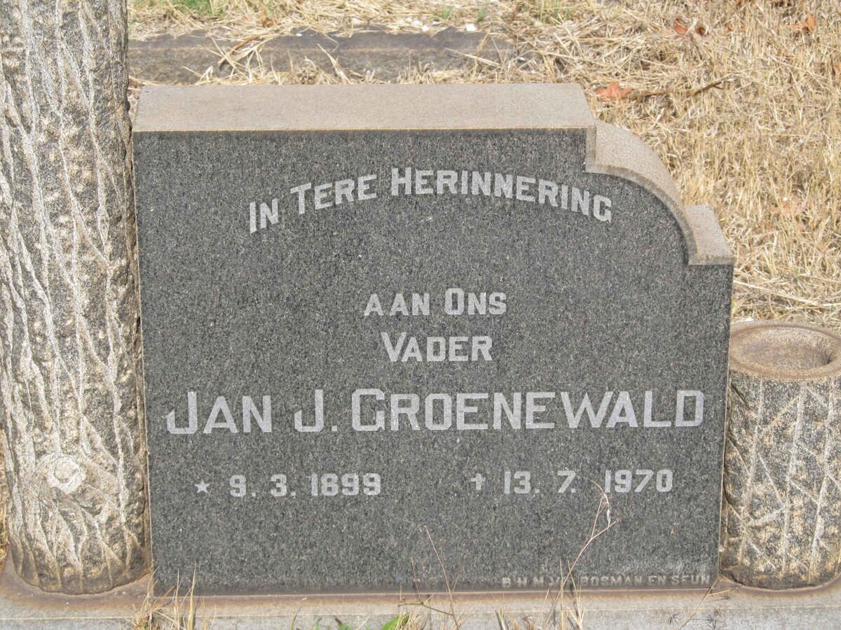 GROENEWALD Jan J. 1899-1970
