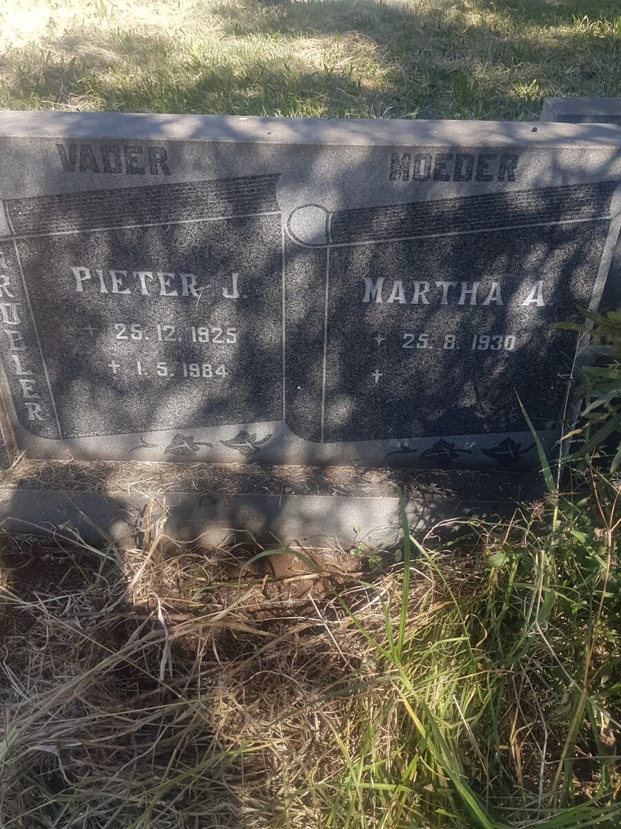 GROBLER Pieter J. 1925-1984 &amp; Martha A. 1930-