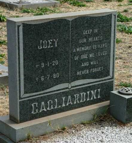 GAGLIARDINI Joey 1920-1980