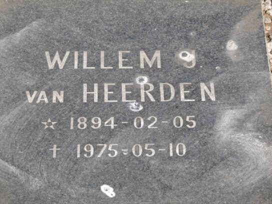 HEERDEN Willem, van 1894-1975
