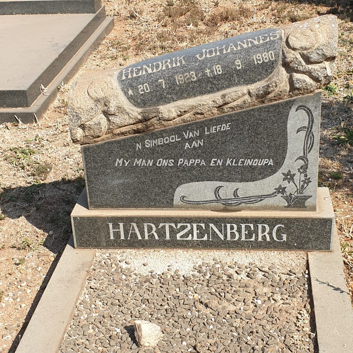 HARTZENBERG Hendrik Johannes 1923-1980