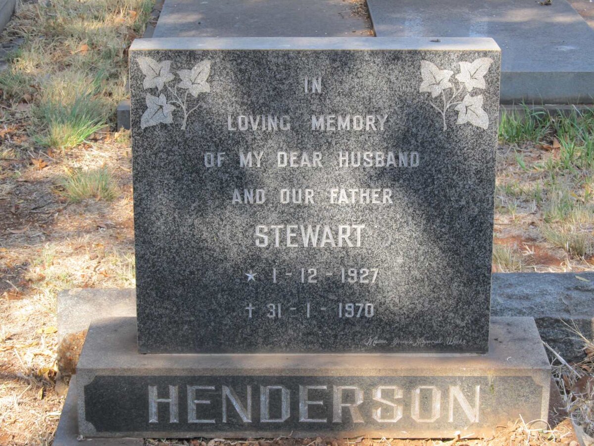 HENDERSON Stewart 1927-1970