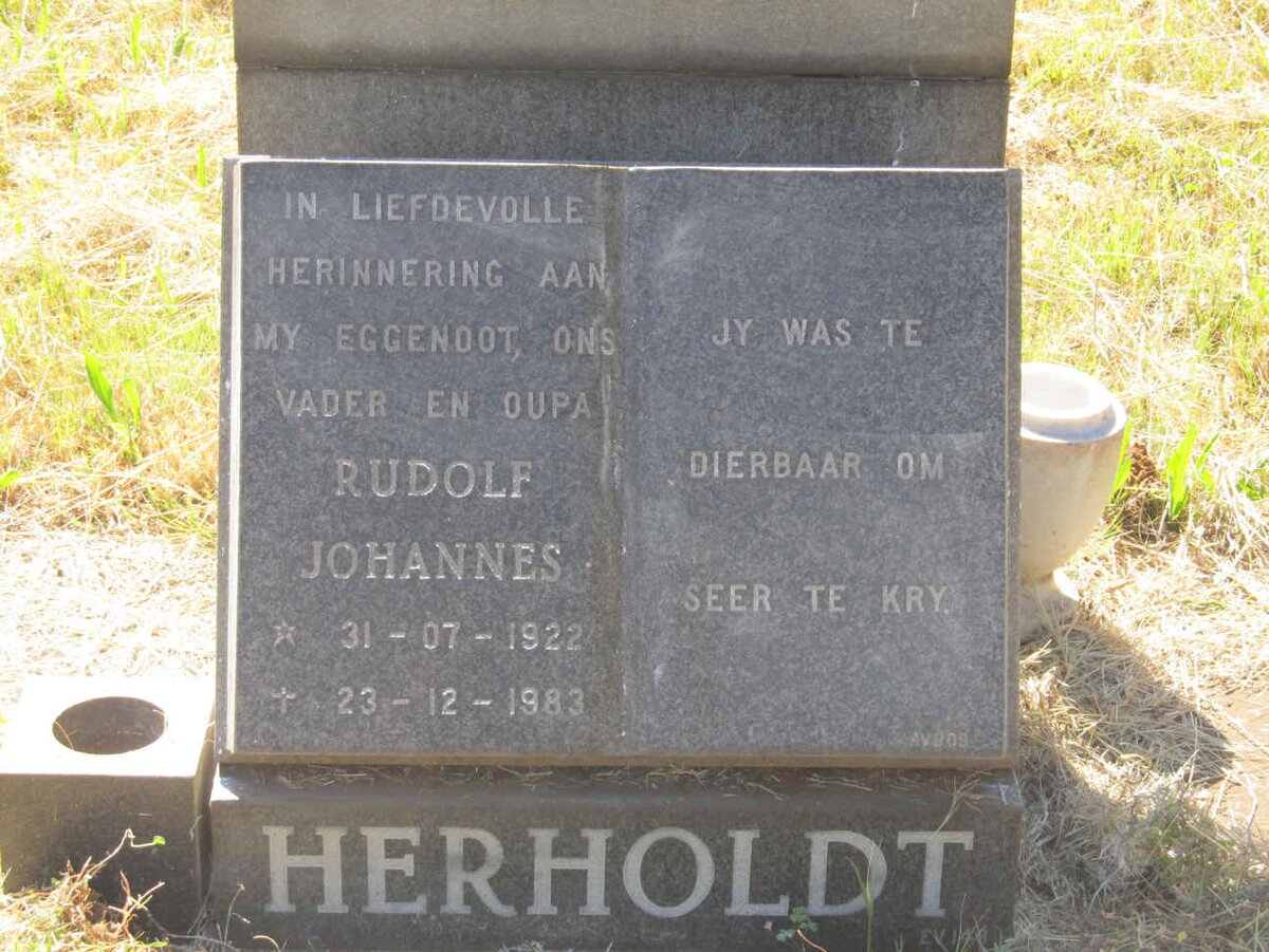 HERHOLDT Rudolf Johannes 1922-1983