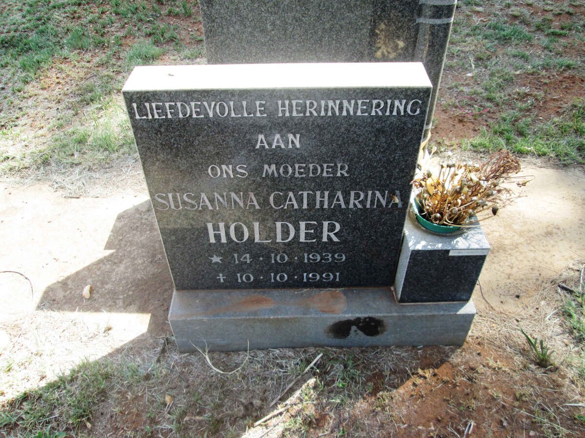 HOLDER Susanna Catharina 1939-1991