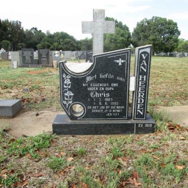 HEERDEN Chris, van 1927-1993