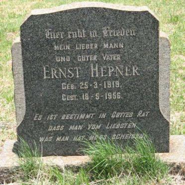 HEPNER Ernst 1919-1956