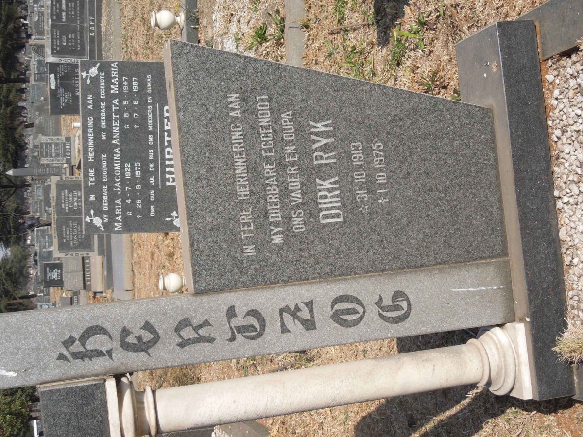 HERTZOG Dirk Ryk 1913-1975