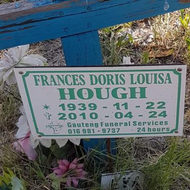 HOUGH Frances Doris Louisa 1939-2010