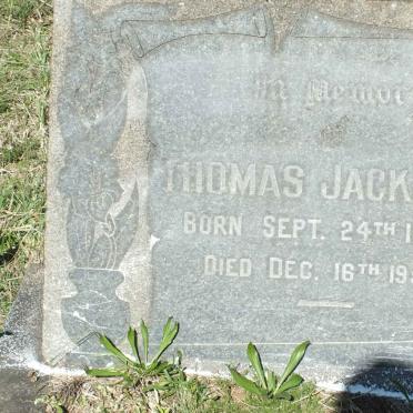 JACKSON Thomas 1886-1959
