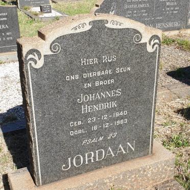 JORDAAN Johannes Hendrik 1940-1963