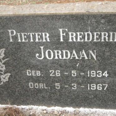 JORDAAN Pieter Frederik 1934-1967