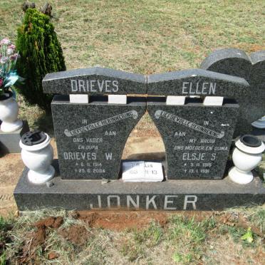 JONKER Drieves W. 1914-2004 &amp; Elsje S. 1915-1991