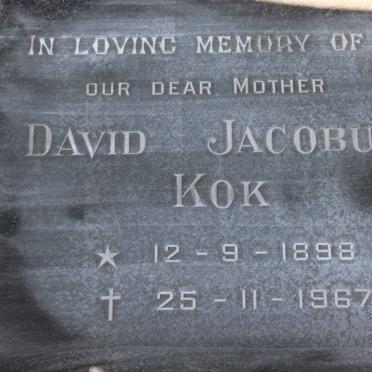 KOK David Jacobus 1898-1967