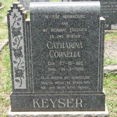 KEYSER Catharina Cornelia 1912-1958