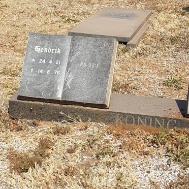 KONING Hendrik 1921-1976