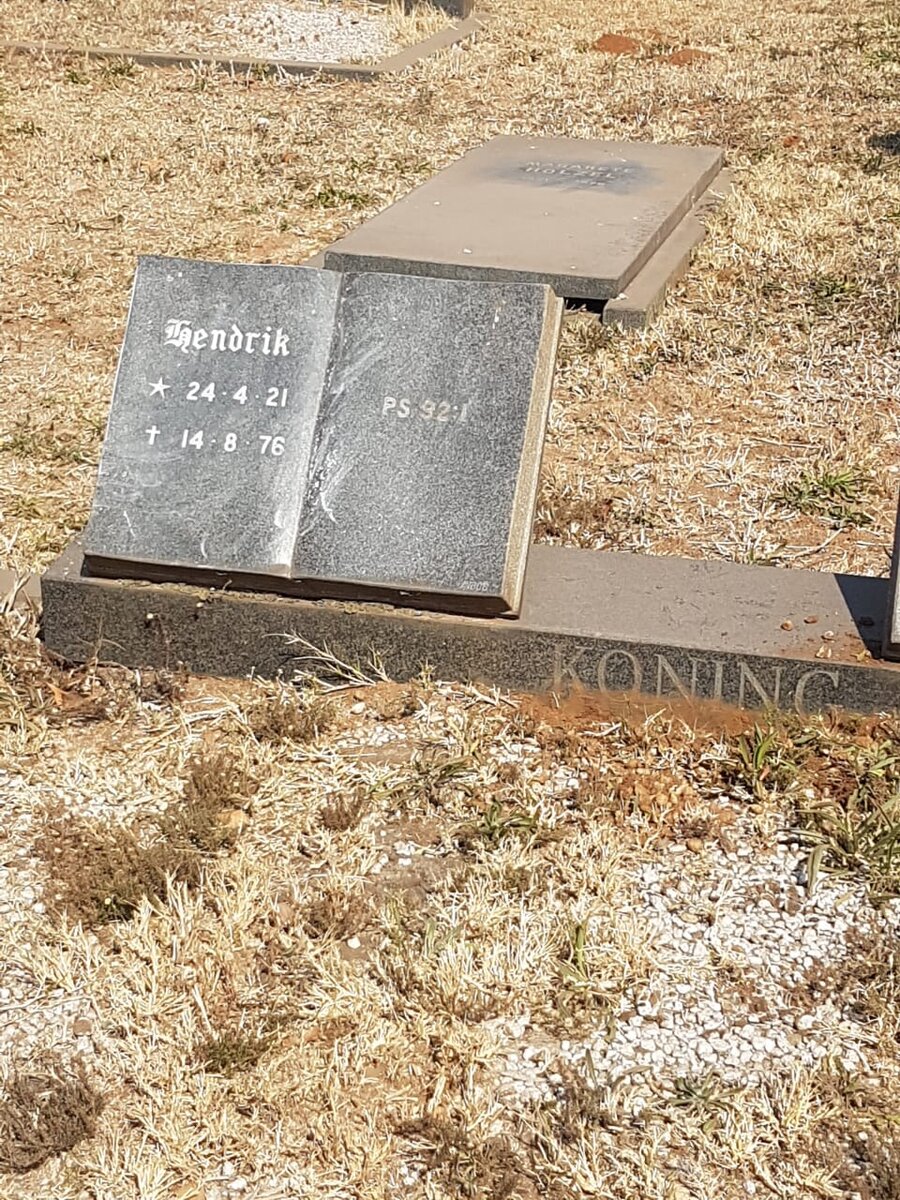 KONING Hendrik 1921-1976