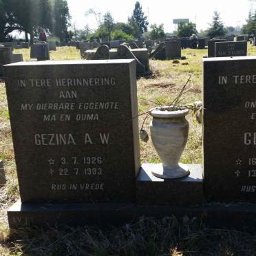 KOK Gert J. 1921-1999 &amp; Gezina A.W. 1926-1983