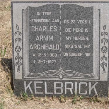 KELBRICK Charles Arnim Archibald 1903-1977