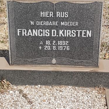 KIRSTEN Francis D. 1892-1976