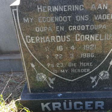 KRÜGER Gerhardus Cornelius 1921-1986