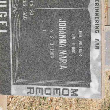 KRUGEL Willem Frederik 1904-1976 &amp; Johanna Maria 1904-