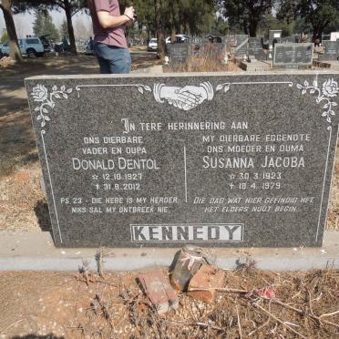 KENNEDY Donald Dentol 1927-2012 &amp; Susanna Jacoba 1923-1979