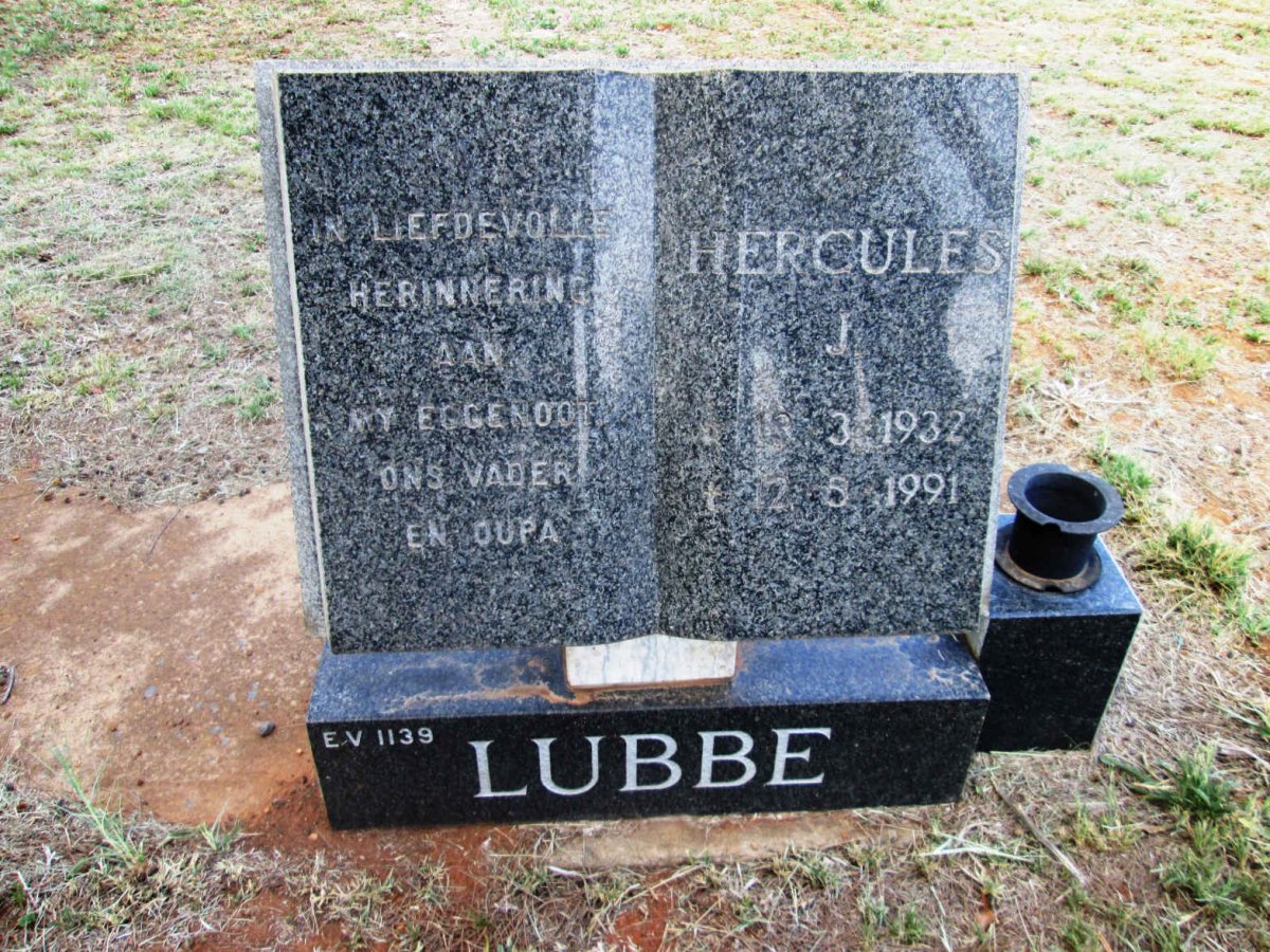 LUBBE Hercules J. 1932-1991