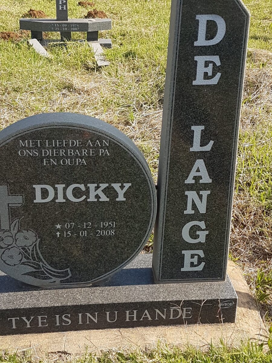 LANGE Dicky, de 1951-2008