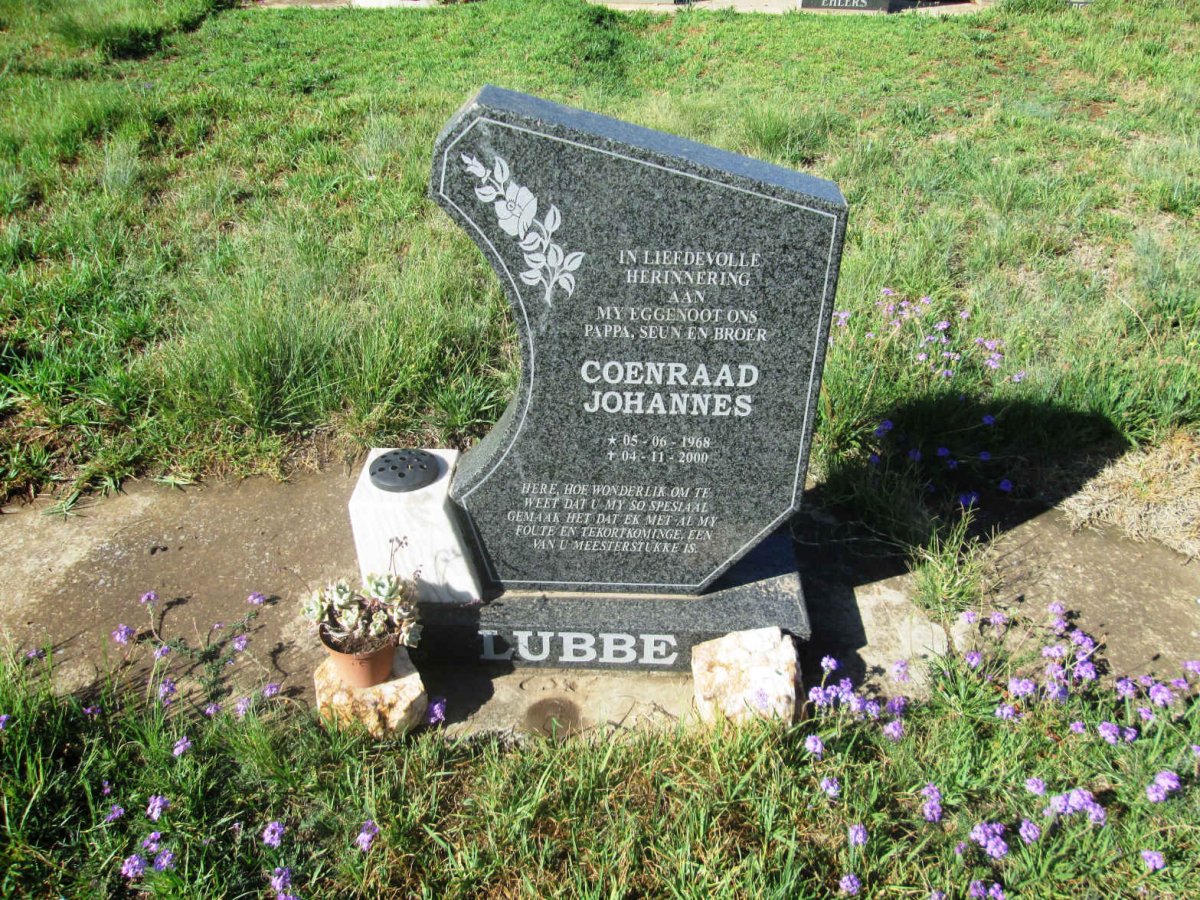 LUBBE Coenraad Johannes 1968-2000