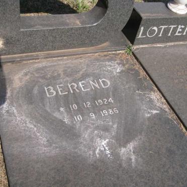 LOTTERING Berend 1924-1986