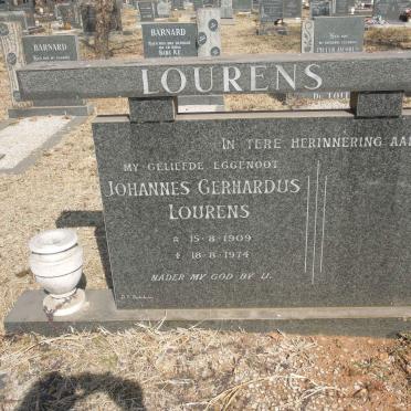 LOURENS Johannes Gerhardus 1909-1974
