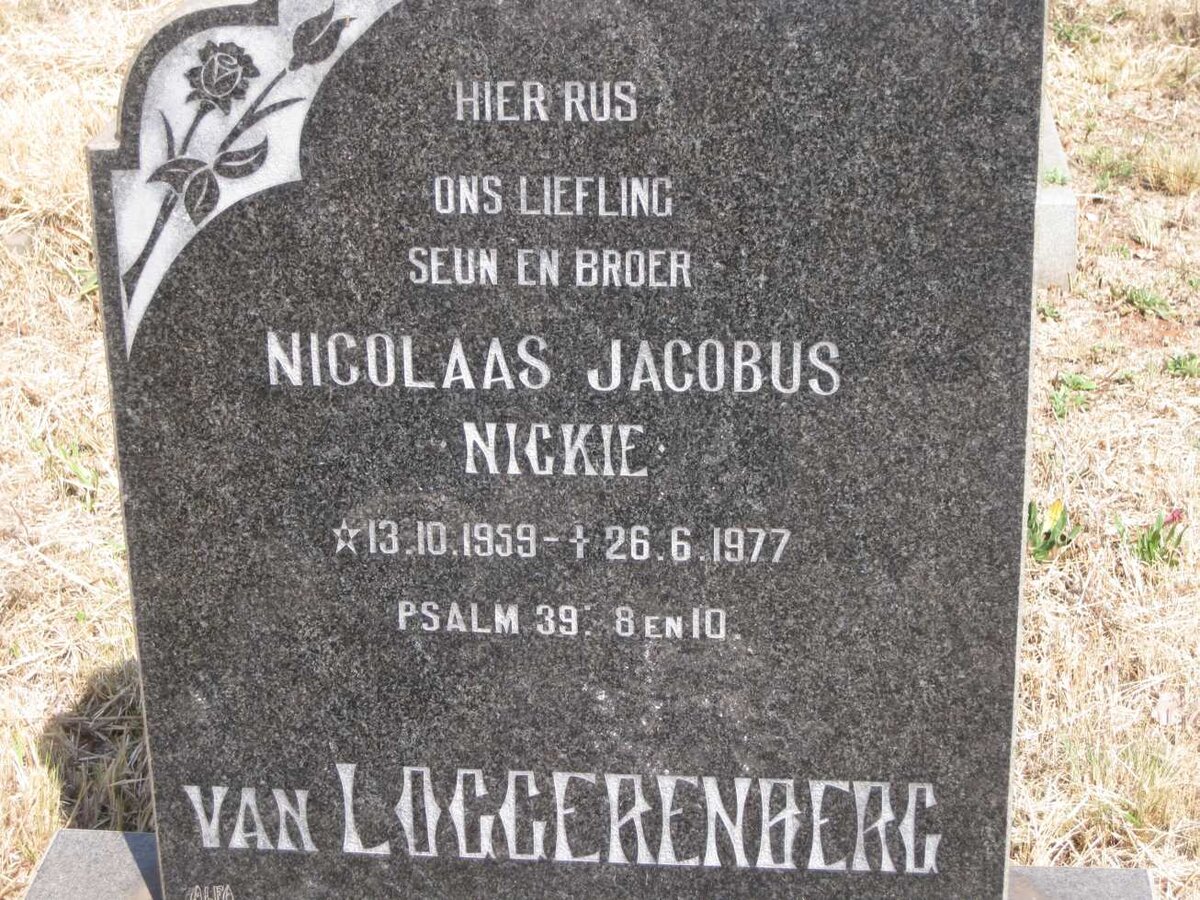 LOGGERENBERG Nicolaas Jacobus, van 1959-1977