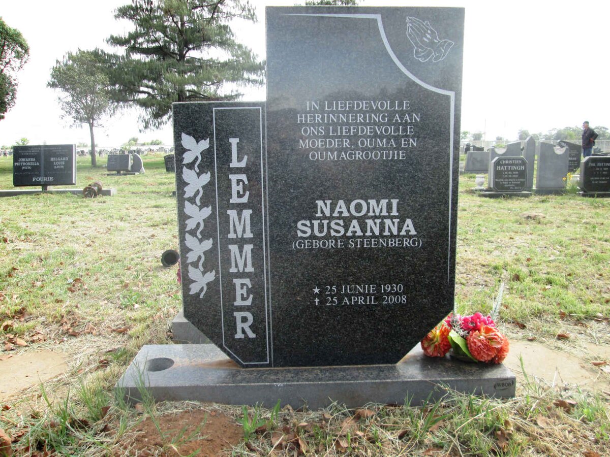 LEMMER Naomi Susanna nee STEENBERG 1930-2008