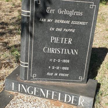 LINGENFELDER Pieter Christiaan 1906-1965