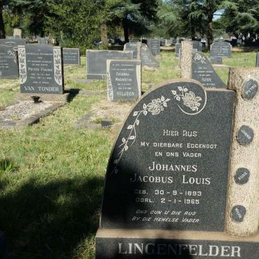 LINGENFELDER Johannes Jacobus Louis 1893-1965