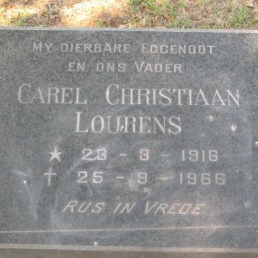 LOURENS Carel Christiaan 1916-1966