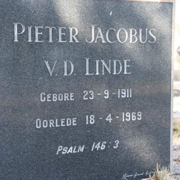 LINDE Pieter Jacobus, v.d. 1911-1969