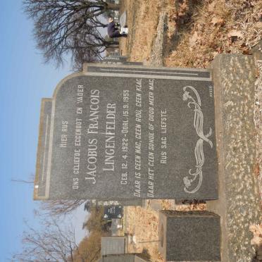 LINGENFELDER Jacobus Francois 1922-1955