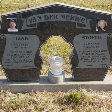 MERWE Izak, van der 1926-2011 &amp; Stoffie 1937-2007