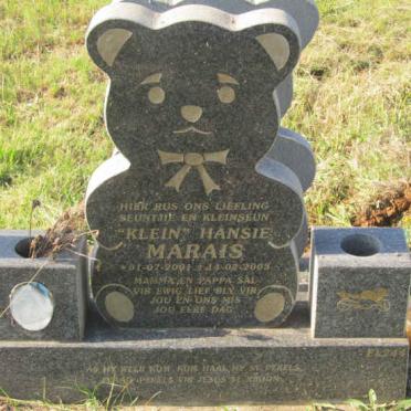 MARAIS Hansie 2001-2003