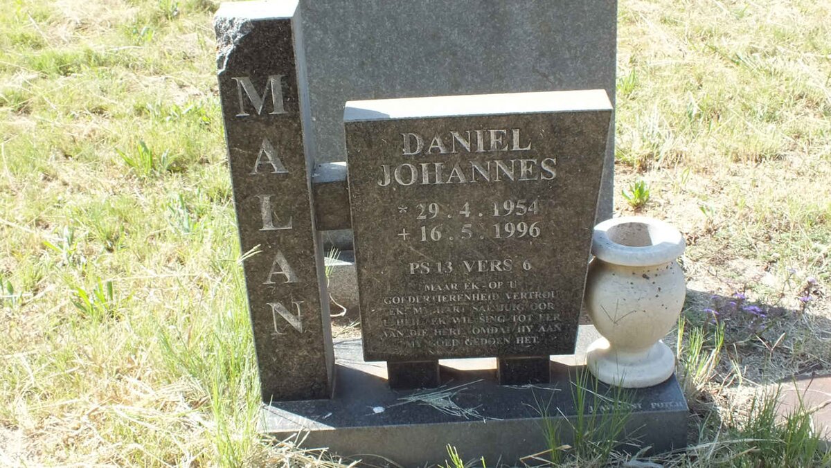 MALAN Daniel Johannes 1954-1996