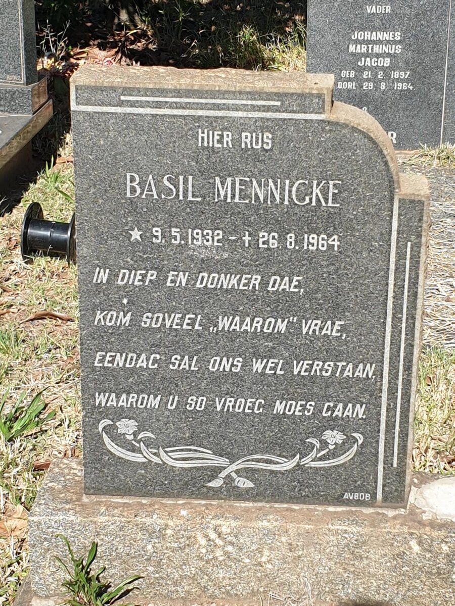 MENNIGKE Basil 1932-1964